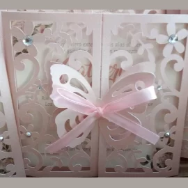 Invitación Mariposa Pack de 50