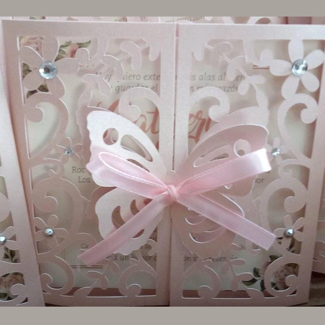 Invitación Mariposa Pack de 50